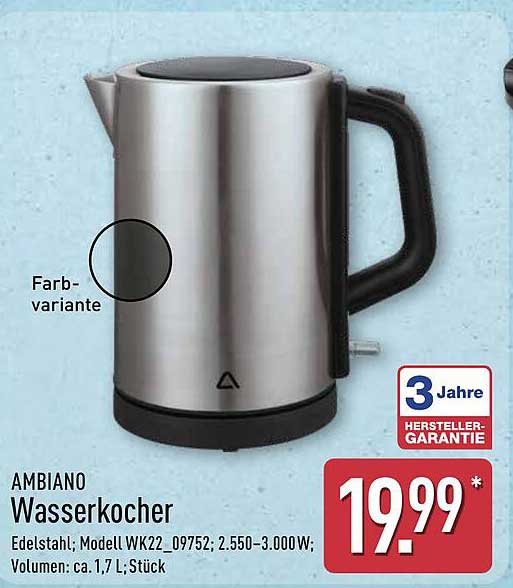AMBIANO Wasserkocher