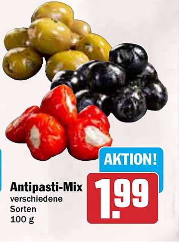Antipasti-Mix verschiedene Sorten 100 g