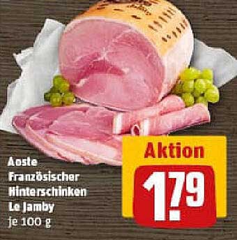 Aoste Französischer Hinterschinken Le Jamby je 100 g