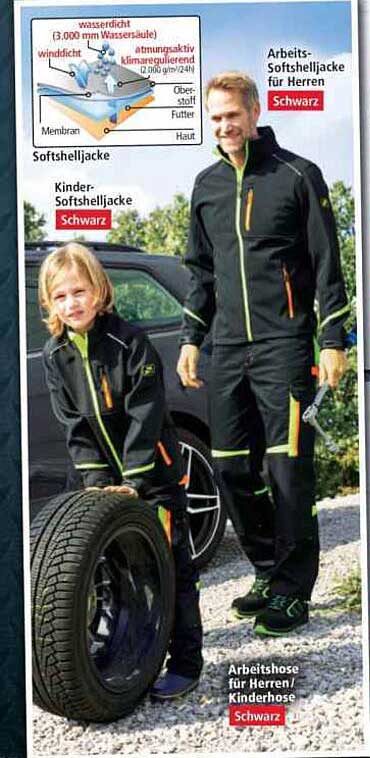 Arbeits-Softhjake für Herren & Kinder-Softhjake in Schwarz