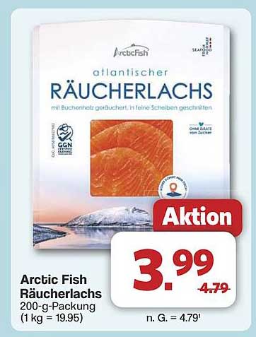 Arctic Fish Räucherlachs 200-g-Packung