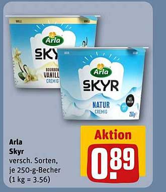 Arla Skyr – verschiedene Sorten, je 250-g-Becher