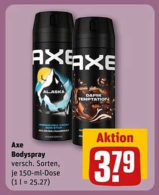 Axe Bodyspray - verschiedene Sorten, je 150-ml-Dose