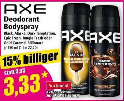 AXE Deodorant Bodyspray 150 ml - Erleben Sie frischen Duft