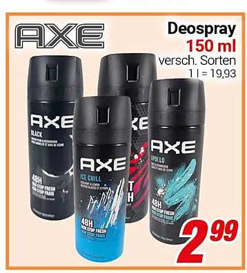 AXE Deospray 150 ml - verschiedene Sorten
