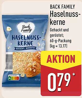 BACK FAMILY Haselnusskerne 60-g-Packung