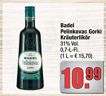 Badel Pelinkovac Gorki Kräuterlikör 0,7 L - Jetzt zugreifen!