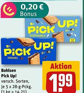 Bahlsen Pick Up! – Verschiedene Sorten