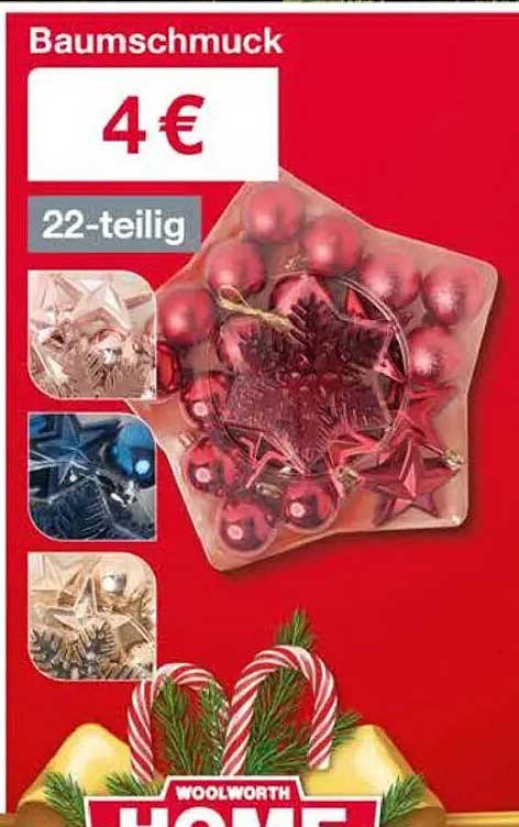 Baumschmuck 22-teilig für nur 4 €