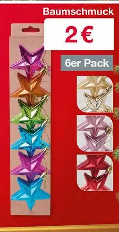 Baumschmuck 6er Pack