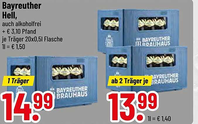 Bayreuther Hell - auch alkoholfrei