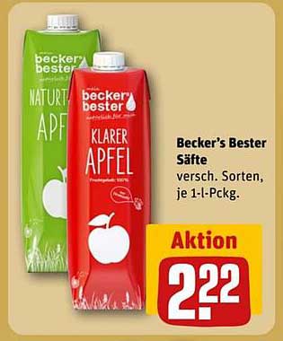 Becker's Bester Säfte - verschiedene Sorten, je 1-l-Packung