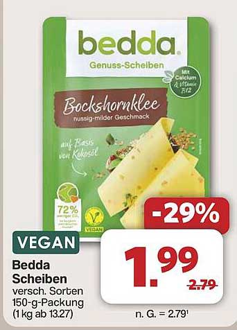 bedda Scheiben Bockshornkleesorte 150-g-Packung