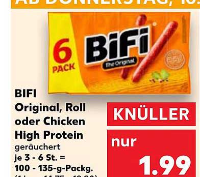 BIFI Original, Roll oder Chicken High Protein 6er Pack