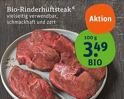 Bio-Rinderhüftsteak - vielseitig verwendbar, schmackhaft und zart