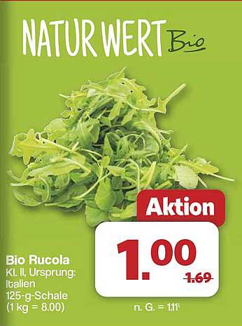 Bio Rucola 125-g Schale für nur 1,00 €
