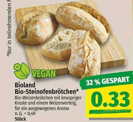 Bioland Bio-Steinofenbrötchen