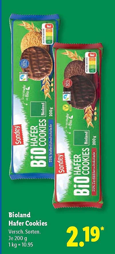 Bioland Hafer Cookies