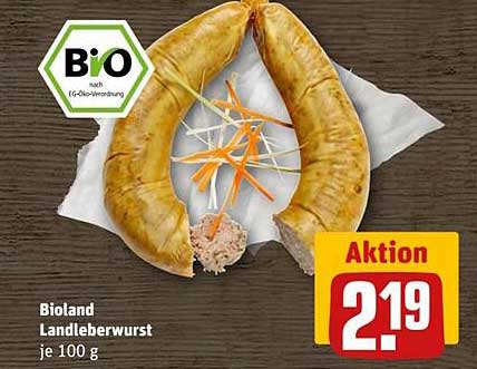 Bioland Landleberwurst je 100 g
