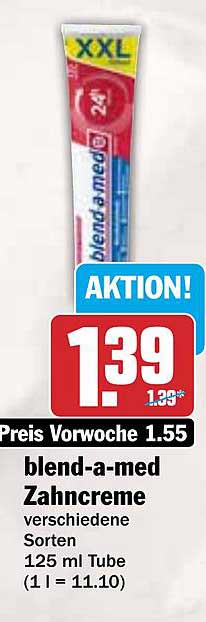 blend-a-med Zahnpasta verschiedene Sorten 125 ml Tube