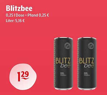 Blitzbee 0,25 Dose - Erfrischender Genuss zum kleinen Preis!