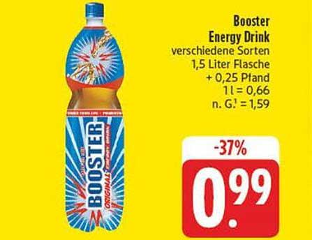 Booster Energy Drink 1,5 Liter Flasche - verschiedene Sorten