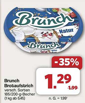 Brunch Brotaufschnitt - Verschiedene Sorten 185/200-g-Becher