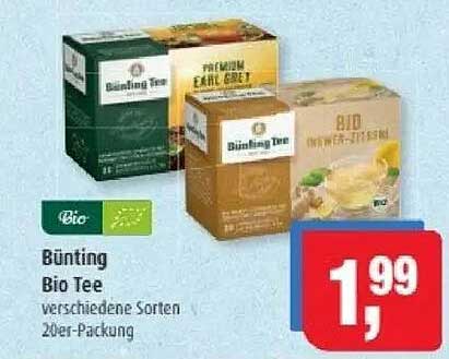 Bünting Bio Tee verschiedene Sorten 20er-Packung
