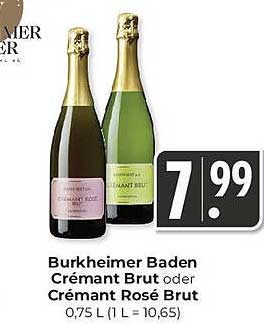 Burkheimer Baden Crémant Brut oder Crémant Rosé Brut
