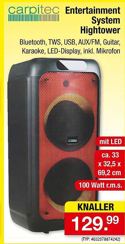 carpitec Entertainment System Hightower
