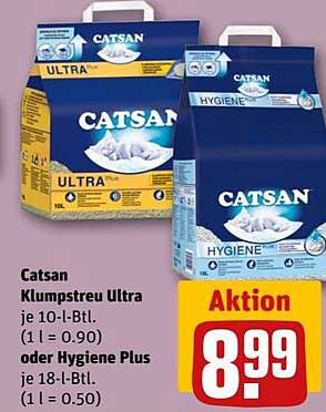 Catsan Klumpstreu Ultra und Hygiene Plus