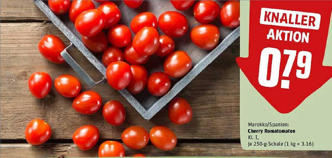 Cherry Tomaten Kl. I, 250g-Schale für nur 0,79€