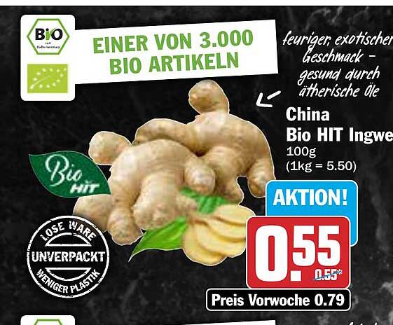China Bio HIT Ingwer 100g