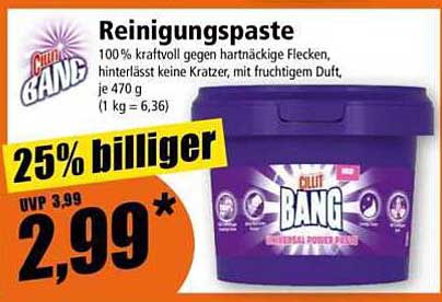 Cillit Bang Reinigungspaste 470 g – 25% billiger!
