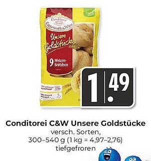 Conditorei C&W Unsere Goldstücke 9 Weizen-Schnitten