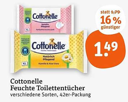 Cottonelle Feuchte Toilettentücher - verschiedene Sorten, 42er-Packung