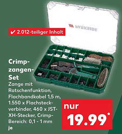 Crimpzangen-Set mit Ratschenfunktion – Ideal für Heimwerker!