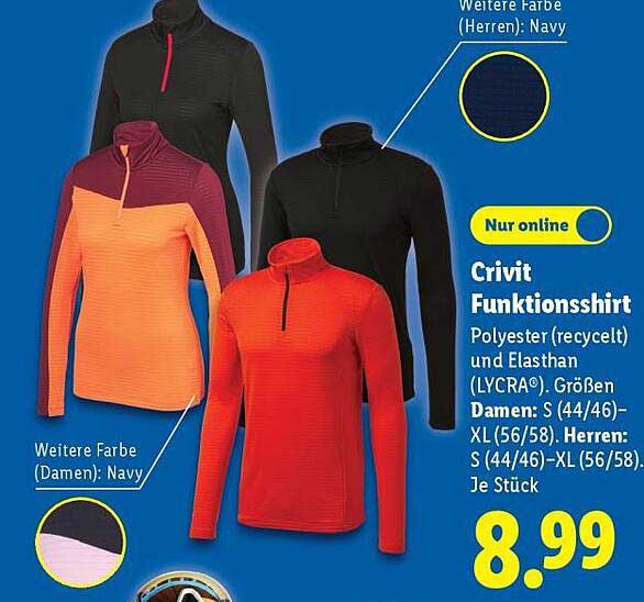 Crivit Funktionsshirt für Damen und Herren – Vielseitig und Bequem