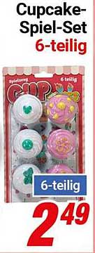 Cupcake-Spiel-Set 6-teilig
