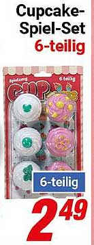 Cupcake-Spiel-Set 6-teilig