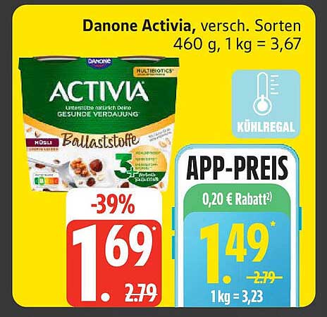 Danone Activia, versch. Sorten 460 g
