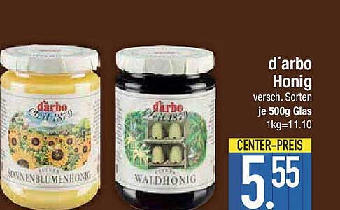 d’arbo Honig - verschiedene Sorten im Angebot