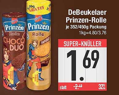 DeBeukelaer Prinzen-Rolle je 352/450g Packung