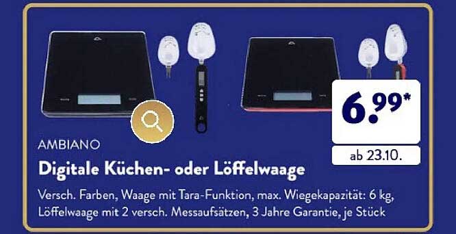 Digitale Küchen- oder Löffelwaage