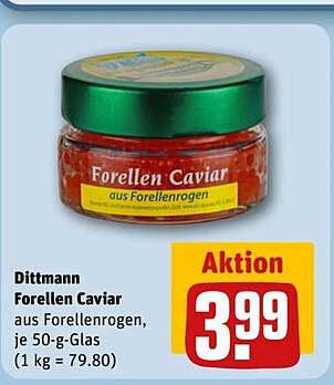 Dittmann Forellen Caviar aus Forellenrogen, je 50-g-Glas