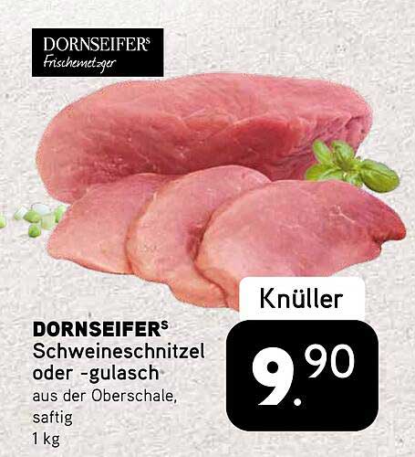 DORNSEIFERS® Schweineschnitzel oder -gulasch aus der Oberschale, saftig 1 kg
