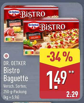 Dr. Oetker Bistro Baguette - Verschiedene Sorten