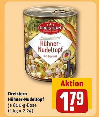Dreistern Hühnertopf mit Gemüse 800-g-Dose