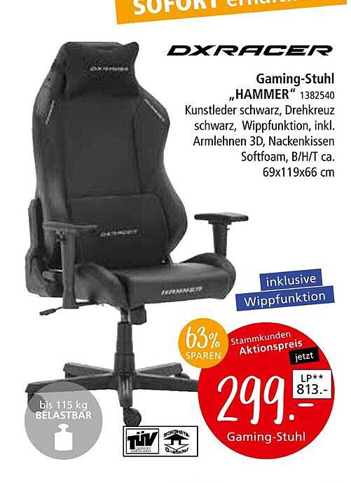 DXRACER Gaming-Stuhl "HAMMER" 1382540