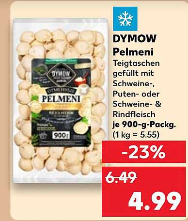 DYMWOW Pelmeni 900 g – Teigtaschen gefüllt mit Fleisch